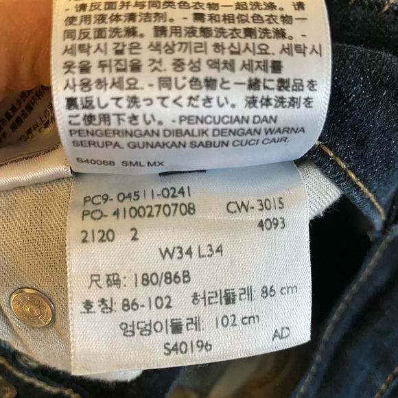NWOT Levi's Hommes 511 size W34 L34 - Picture 7 of 7